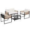 ODF-SOFA-4PCS-ROPERAT-BK-209167-00